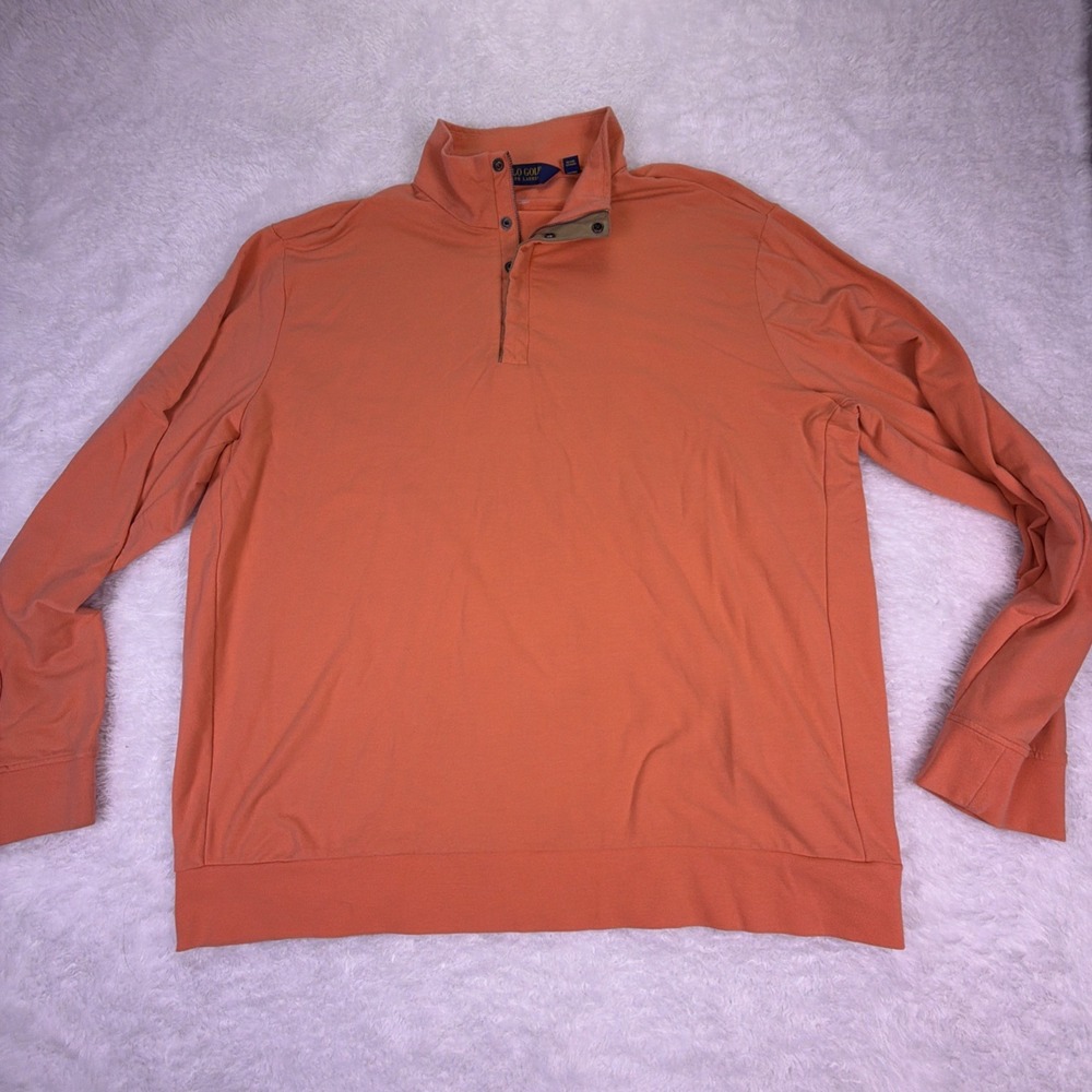 Polo Golf Ralph Lauren 1/4 Zip XXL Pullover - Zip With‎ Snap Button Closure